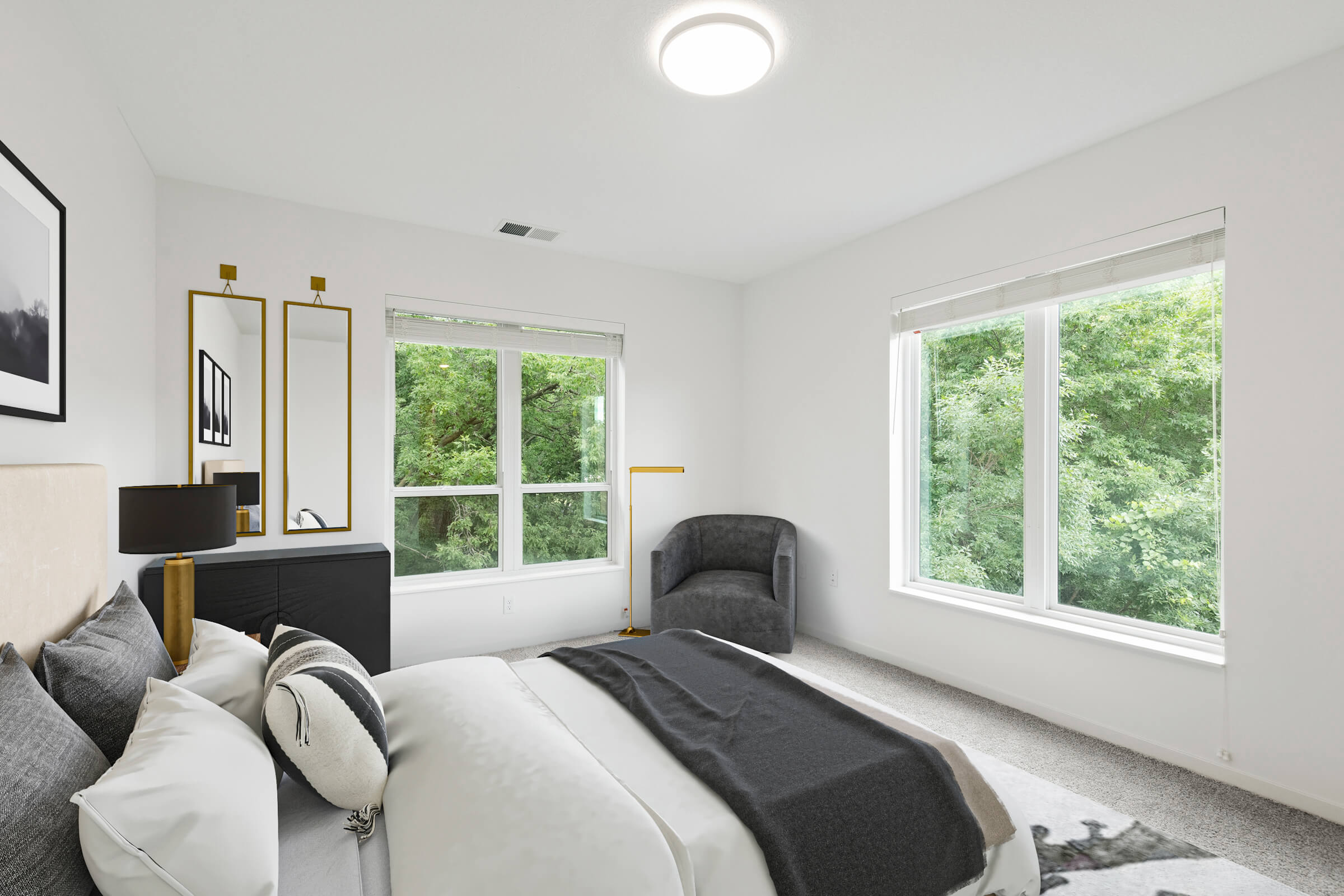 Staged Bedroom at 3800 Ballantrae Rd, Unit 308